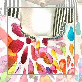 Applikation Magnetverschluss geschlossen - handmade upcyceling Taschen